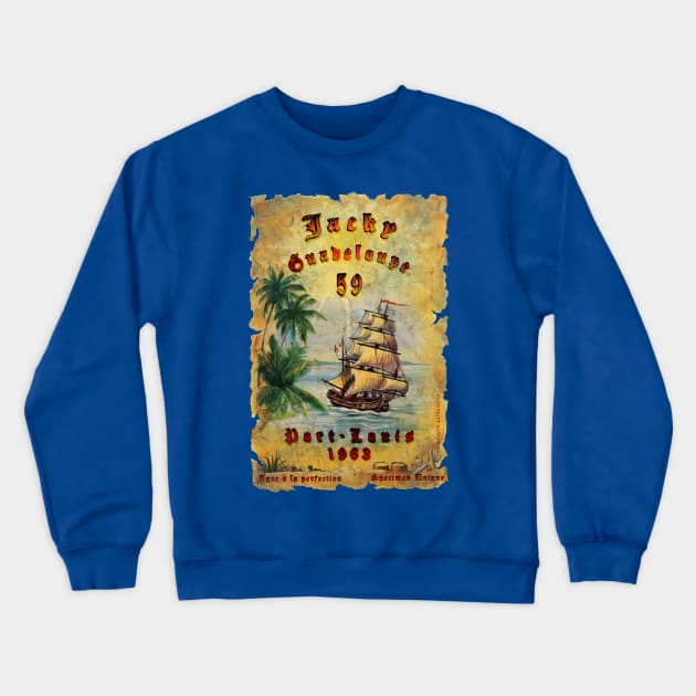 Old Rhum label Vintage Custom your name birthday Crewneck Sweatshirt by 8 Fists of Tees